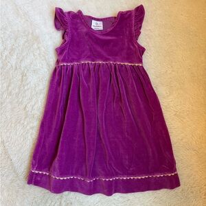 Kids Hanna Andersson Purple Velvet Dress